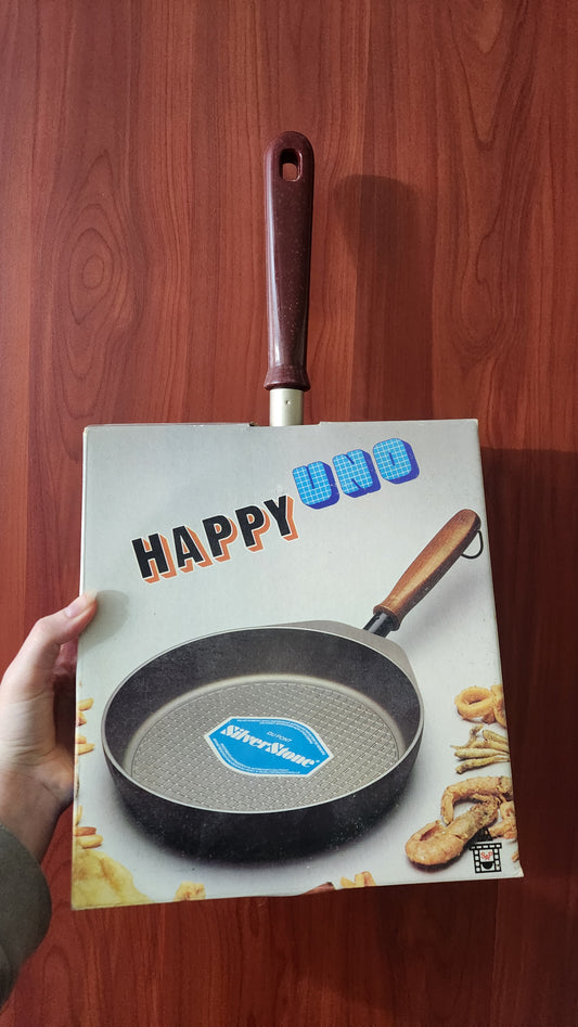 Rare Vintage Happy Uno Italian Die-Cast Skillet (6mm Thick)