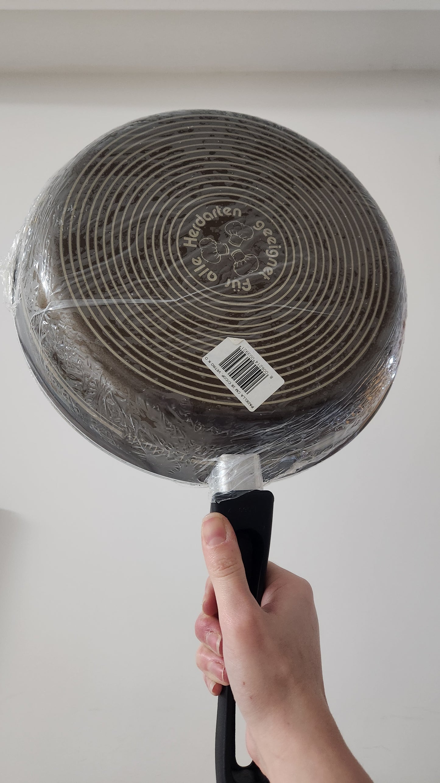 Premium 28cm Granit Non-Stick Frying Pan with Glass Lid