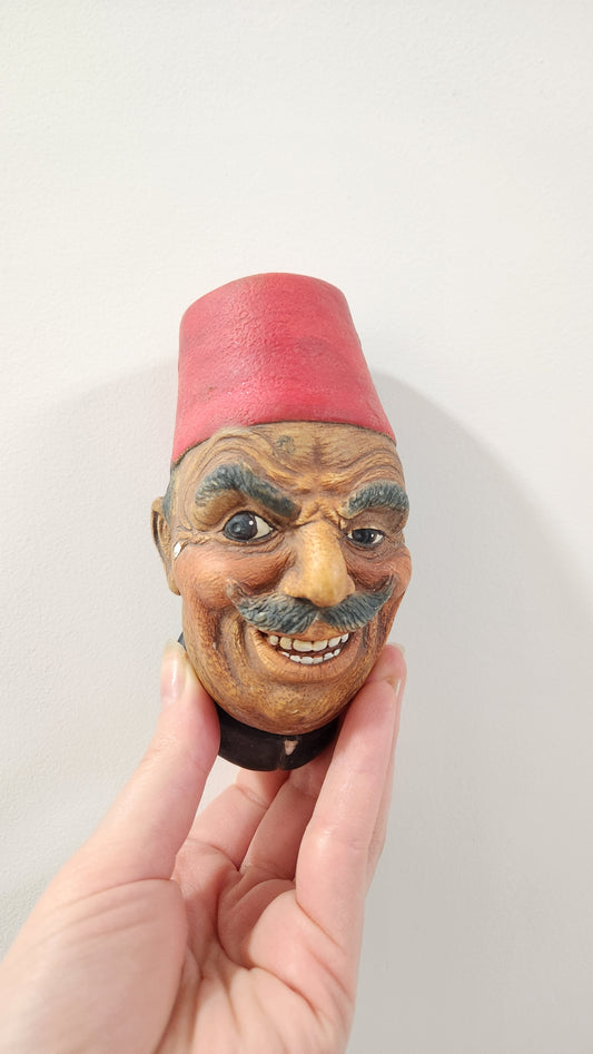 Bossons England "Abdullah" Wall Mask - Red Fez