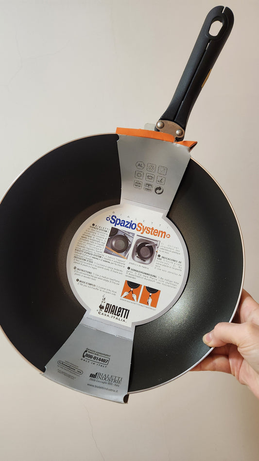 Bialetti Spazio System Revolution Non-Stick Frying Pan with Folding Handle, 28cm