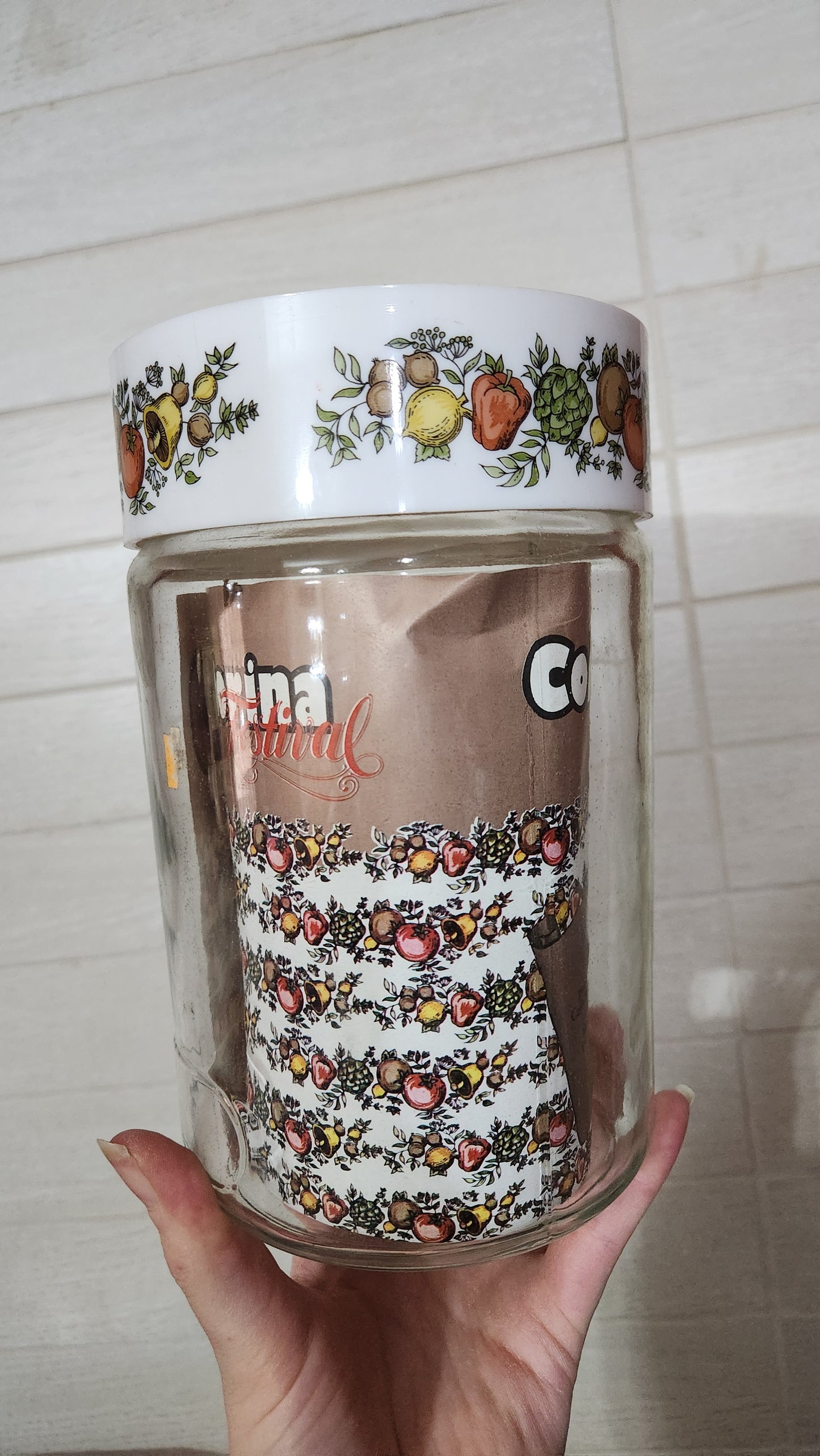 4pc Santa Marina "Spice of Life" Glass Canister Set - CorningWare Style