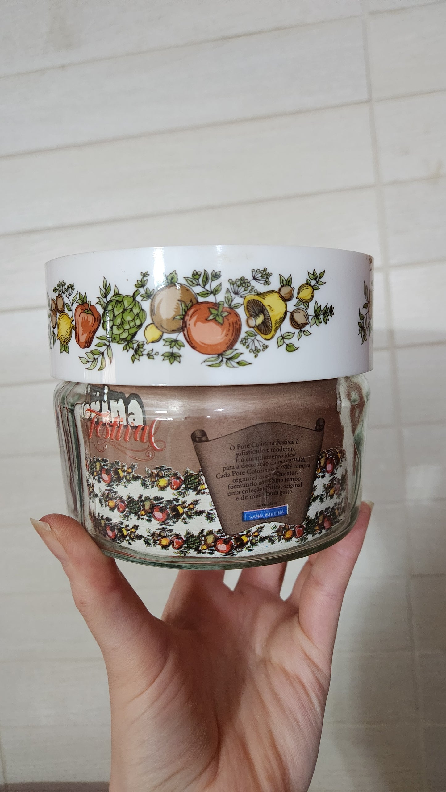 4pc Santa Marina "Spice of Life" Glass Canister Set - CorningWare Style