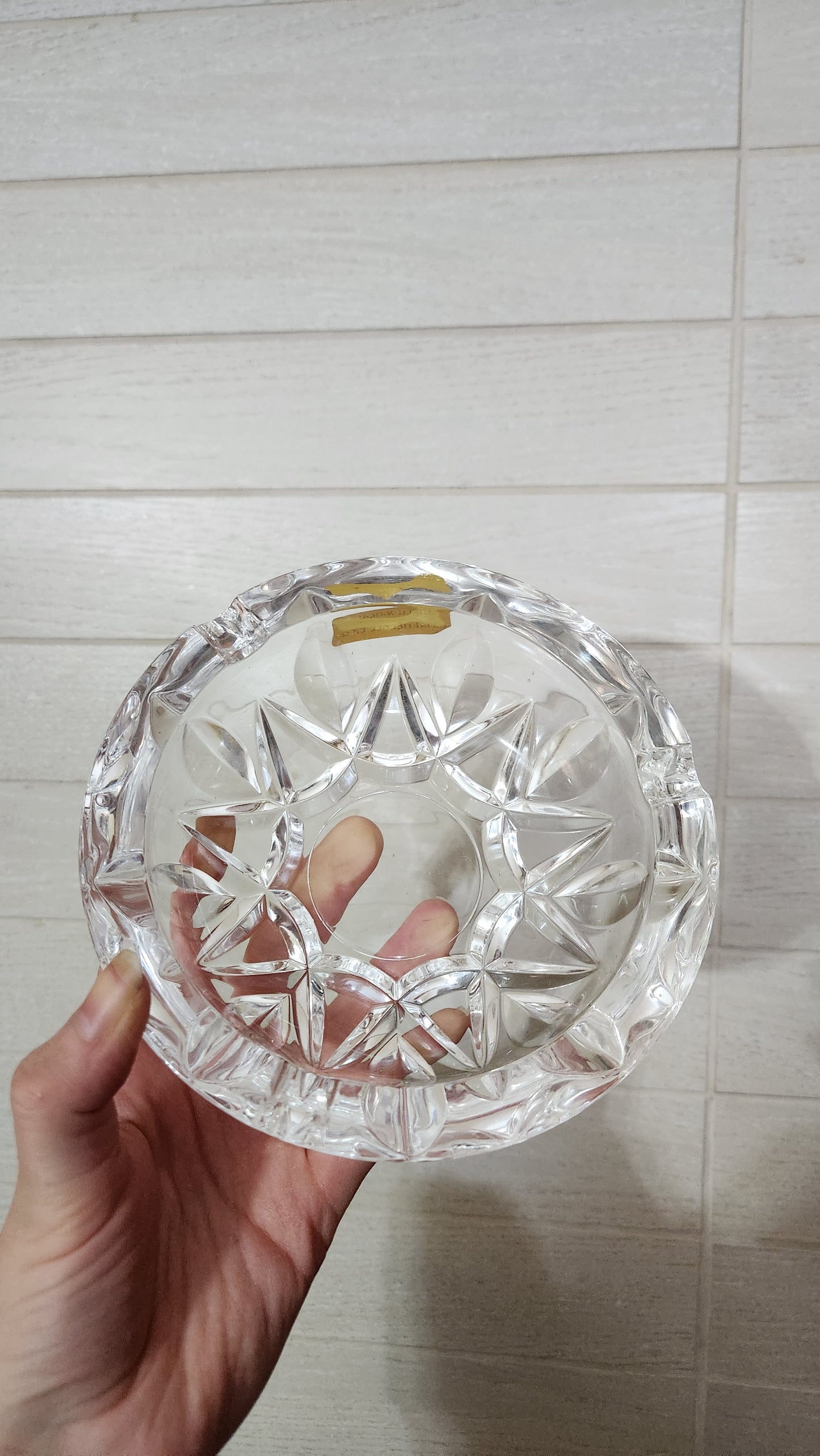 RCR Royal Crystal Rock 24% Lead Crystal Ashtray