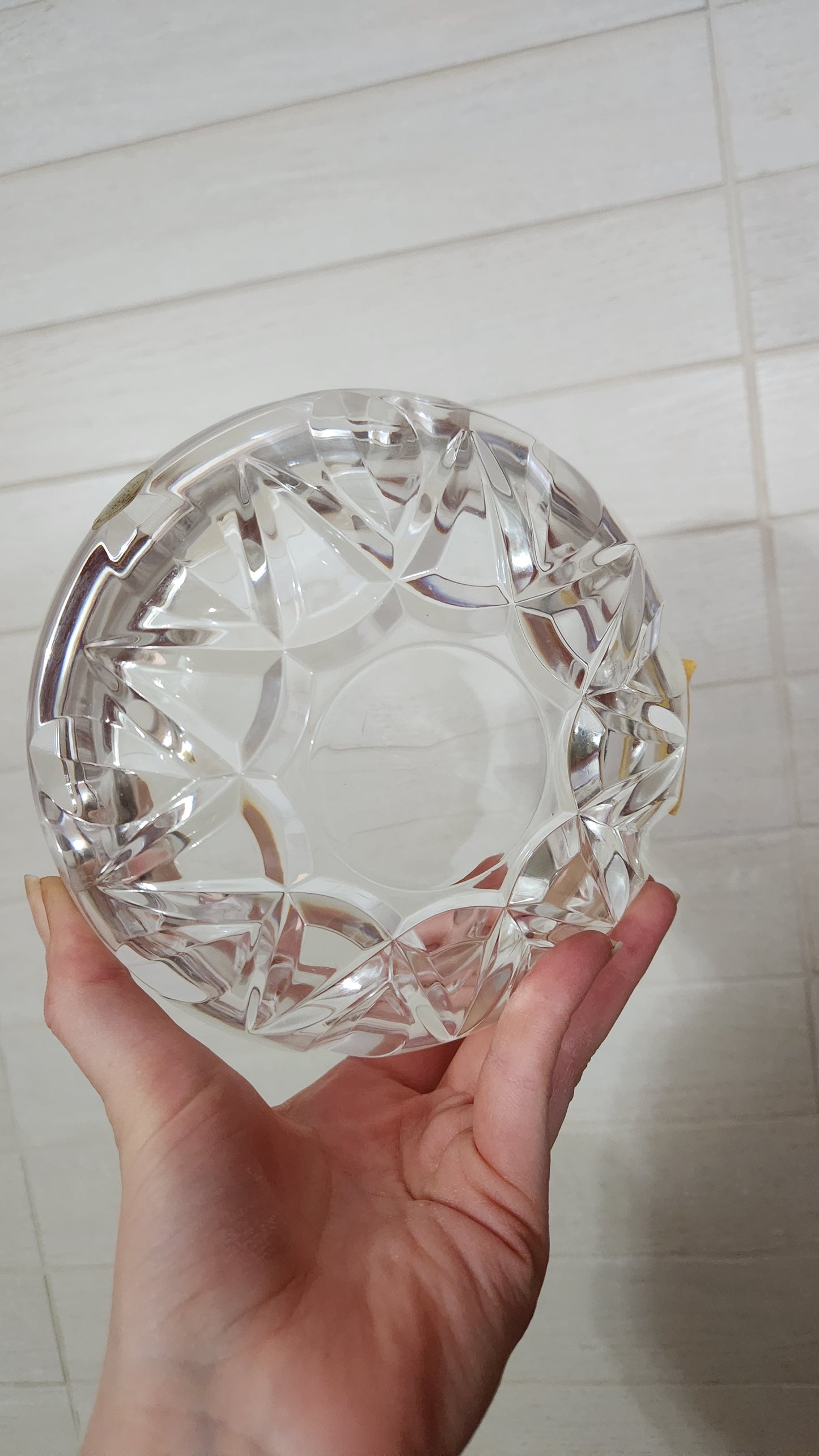 RCR Royal Crystal Rock 24% Lead Crystal Ashtray
