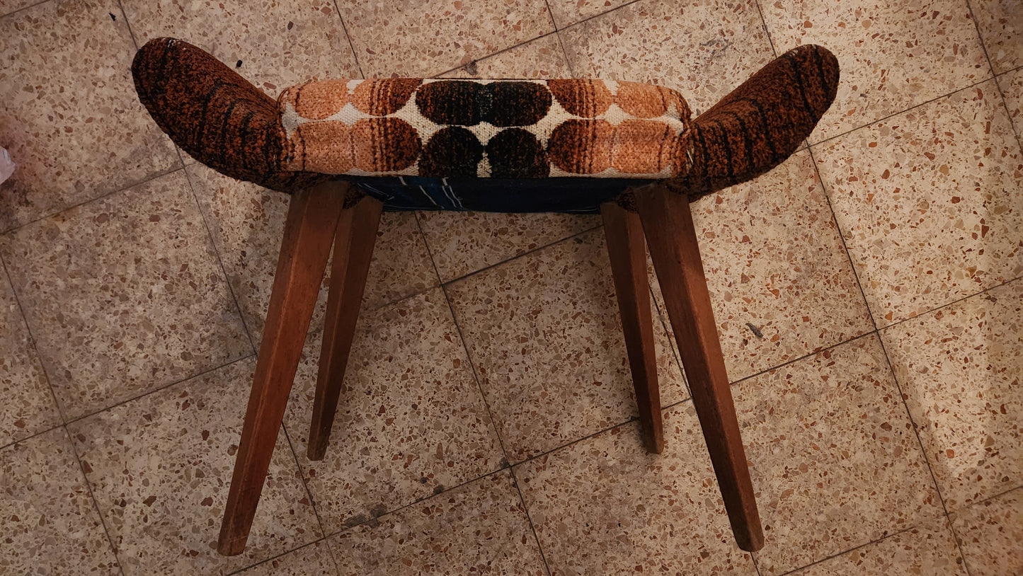 70s Mid-Century "Winged" Ottoman