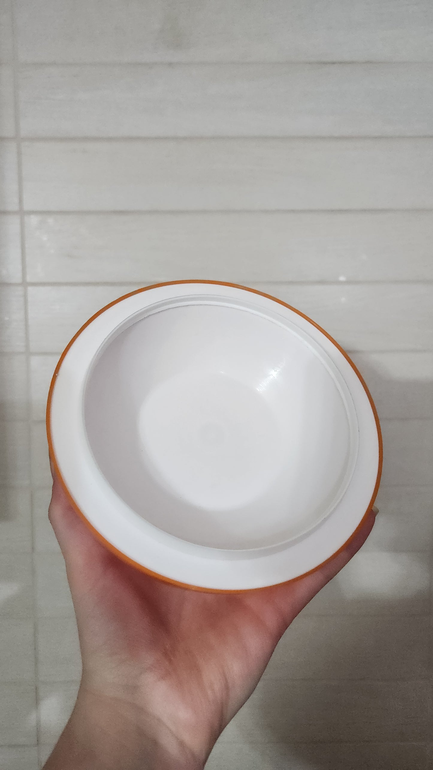 Vintage 1970s Orange Apple Ice Bucket - Pomme à Glaçons