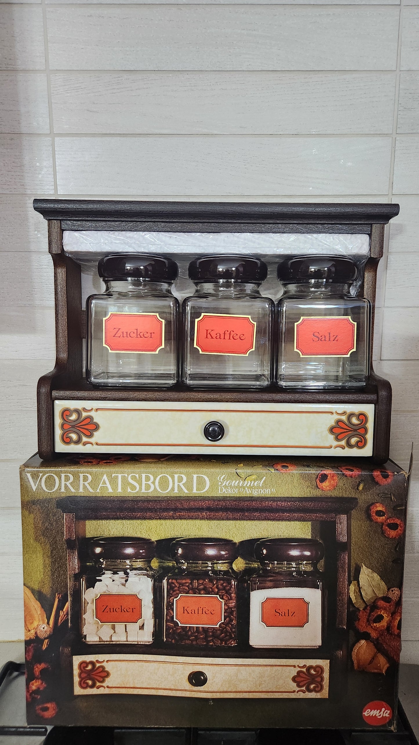 Vintage Emsa Gourmet Spice Rack "Avignon" - West Germany Retro