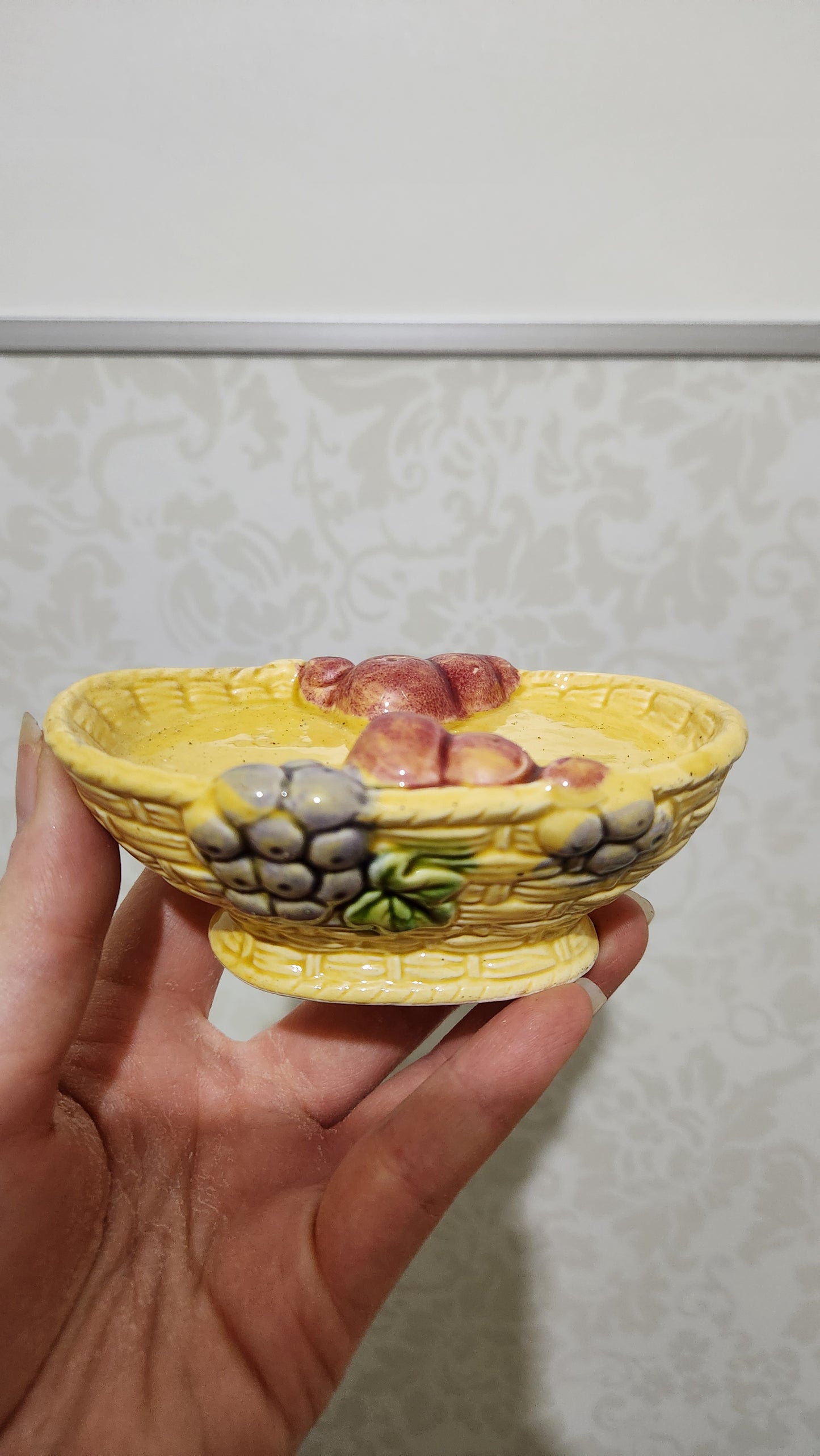 Vintage Japanese Ceramic Grapes Salt & Pepper Shakers