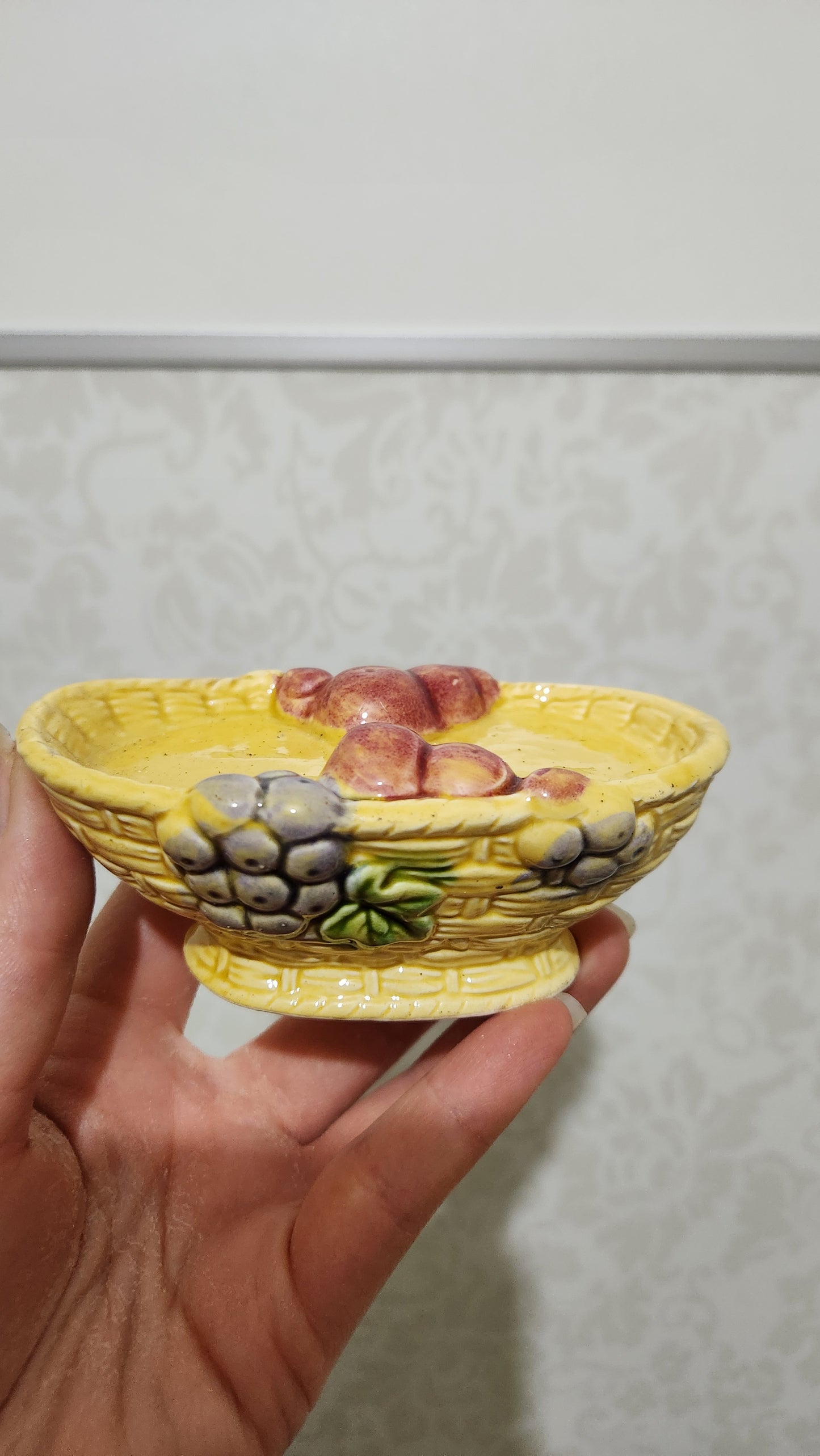 Vintage Japanese Ceramic Grapes Salt & Pepper Shakers
