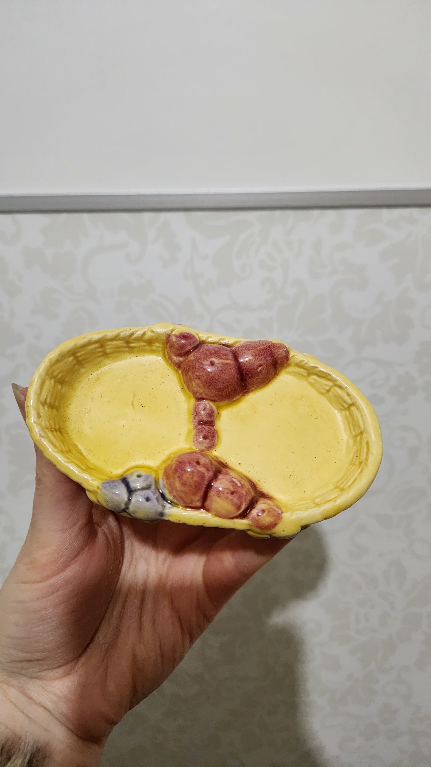 Vintage Japanese Ceramic Grapes Salt & Pepper Shakers