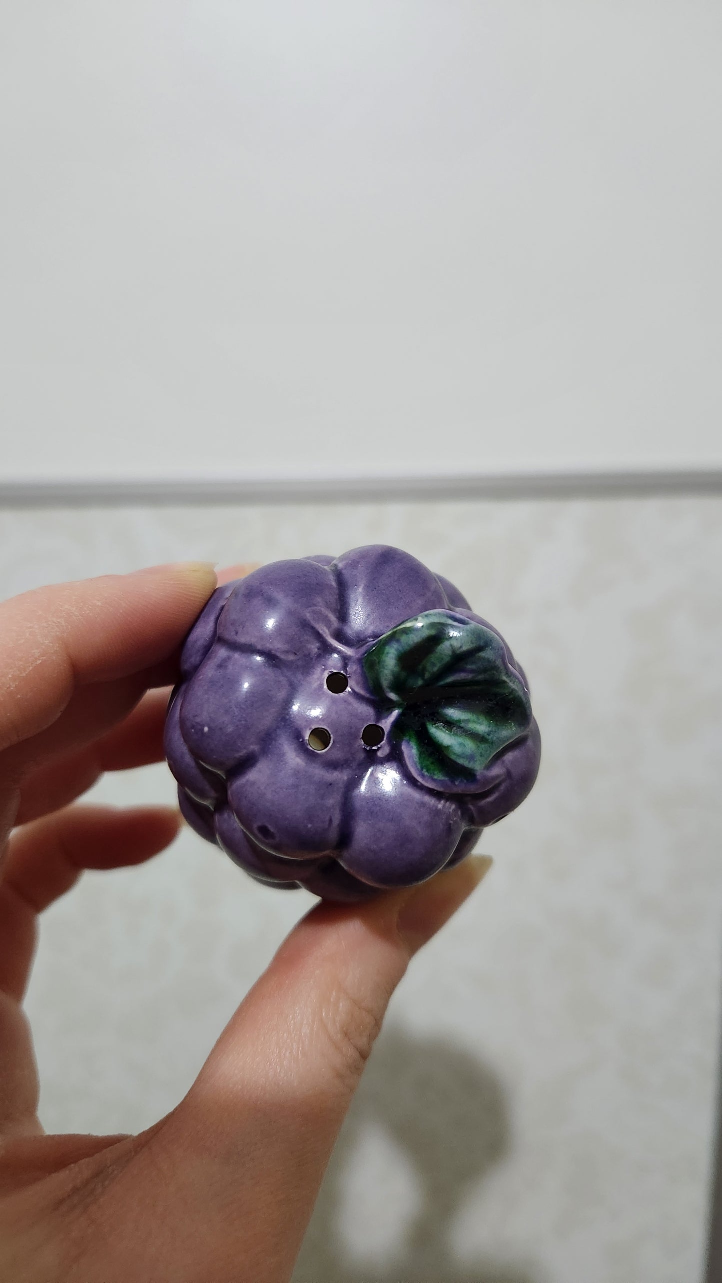Vintage Japanese Ceramic Grapes Salt & Pepper Shakers