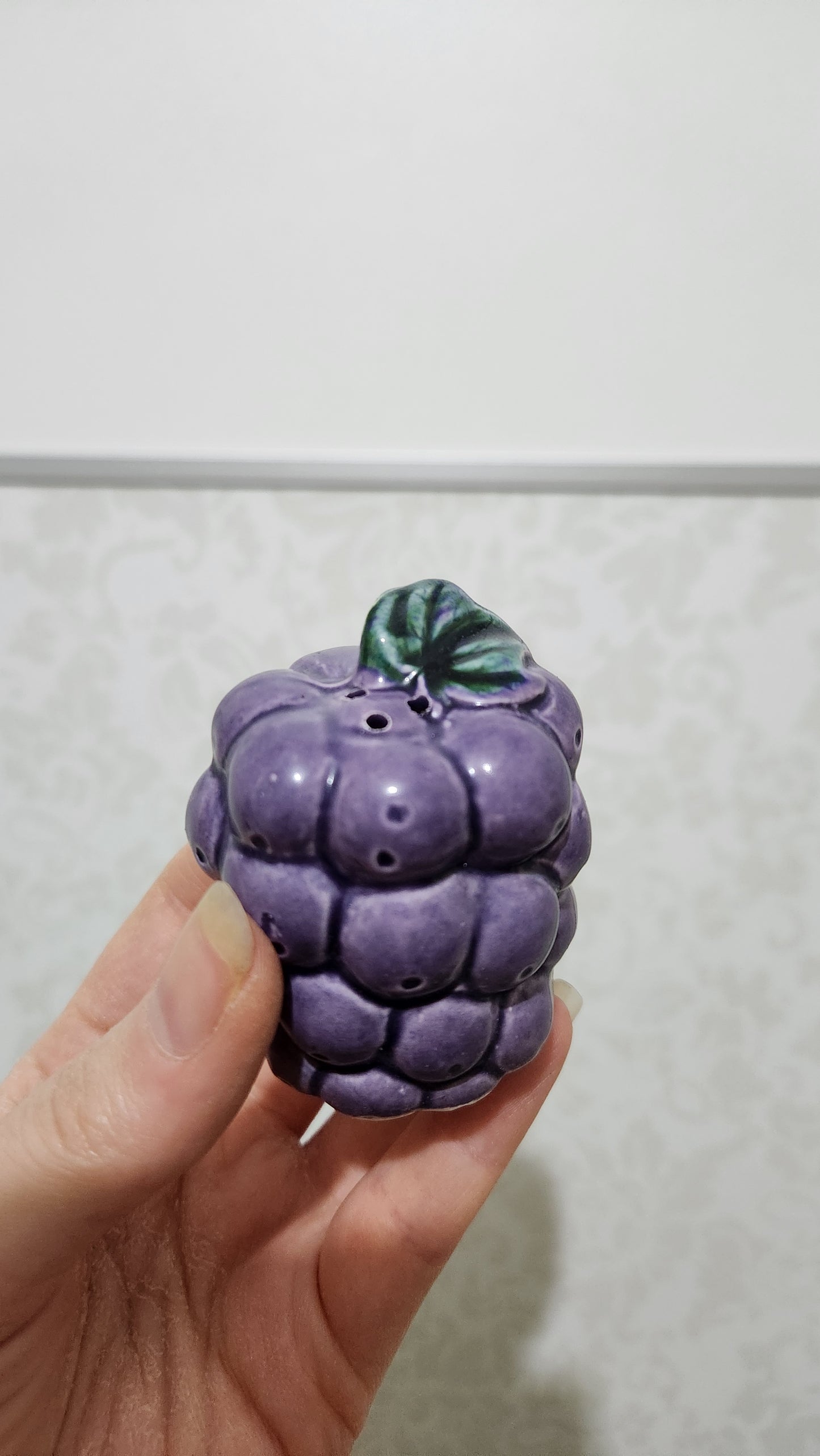 Vintage Japanese Ceramic Grapes Salt & Pepper Shakers