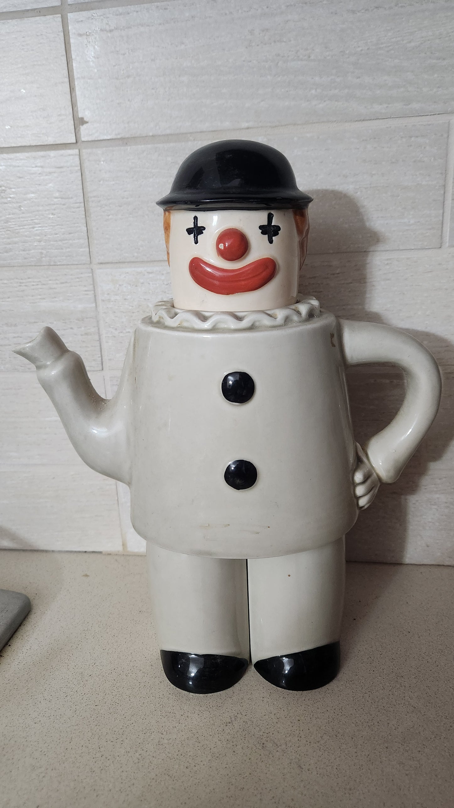 Rare Vintage Japanese Clown Stacking Tea Set - M Brand