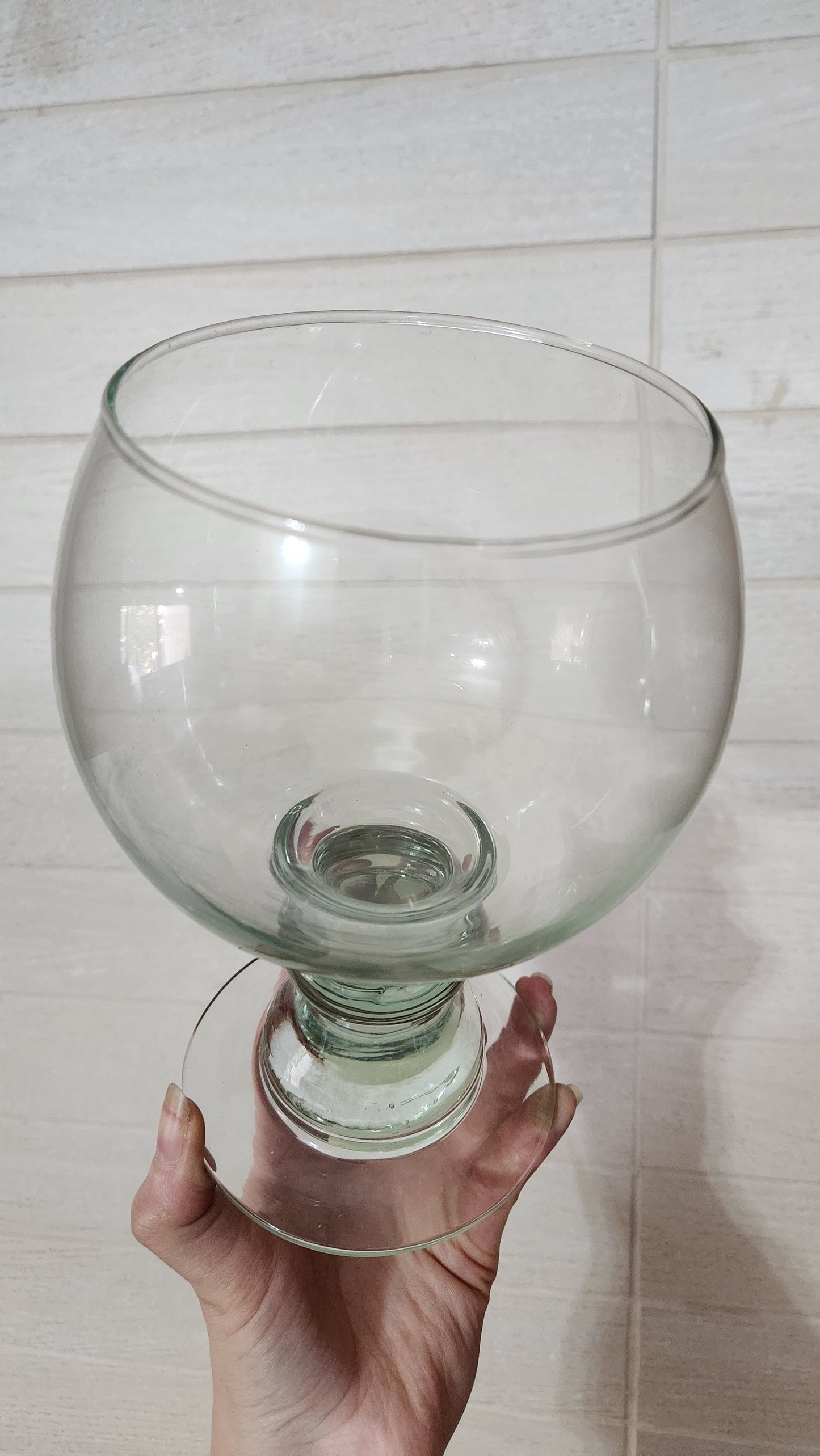 Pair of Handblown Spanish Mediterranean Margarita/Beer Glasses