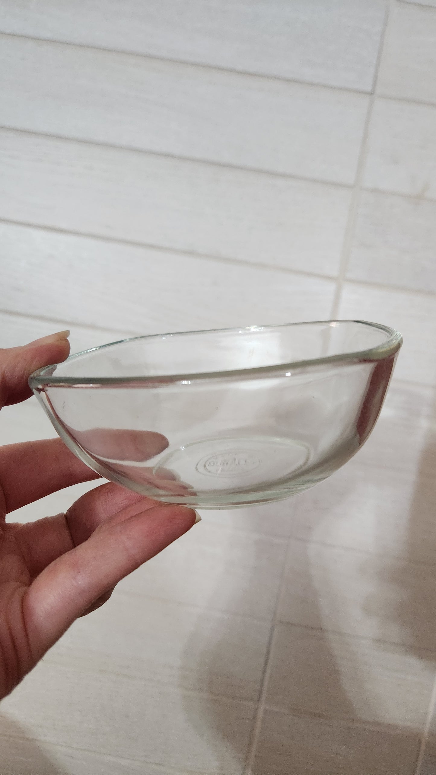 4 Duralex France "Lys" Clear Tempered Glass Square Nesting Bowls