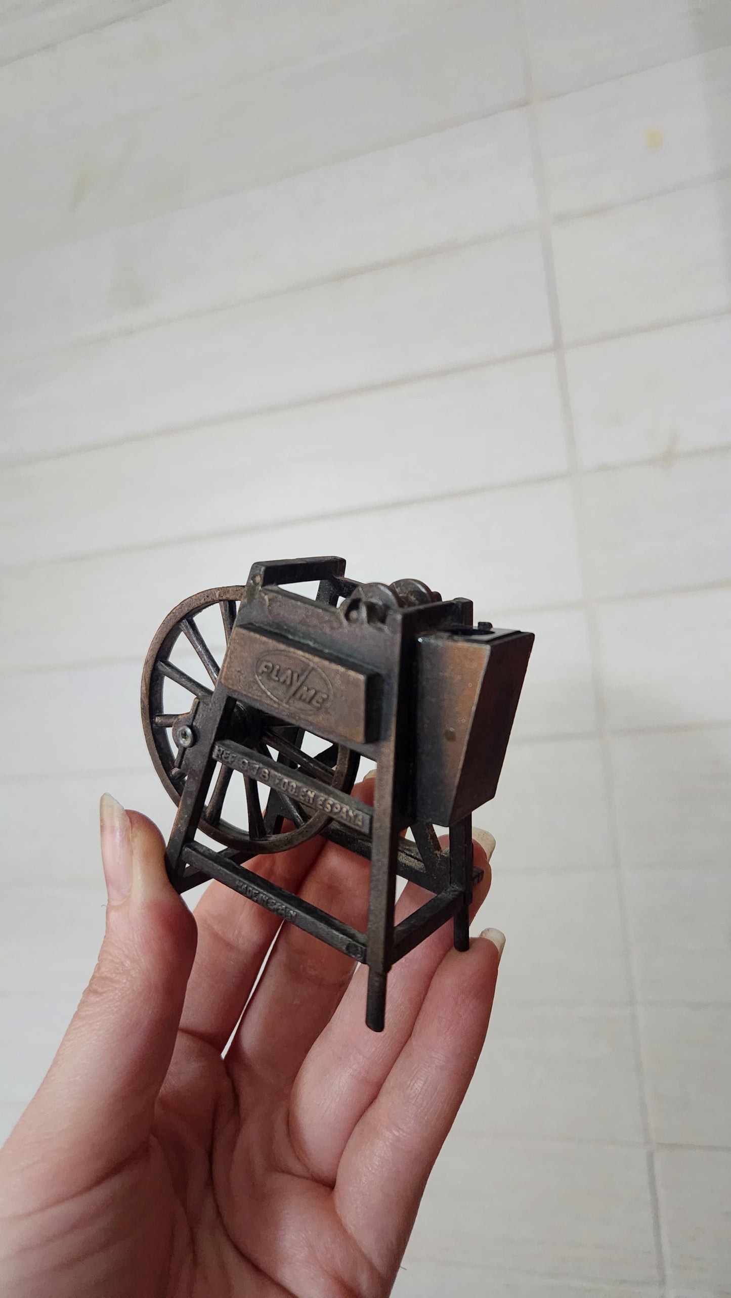 4 Vintage PlayMe Spain Diecast Miniature Pencil Sharpeners
