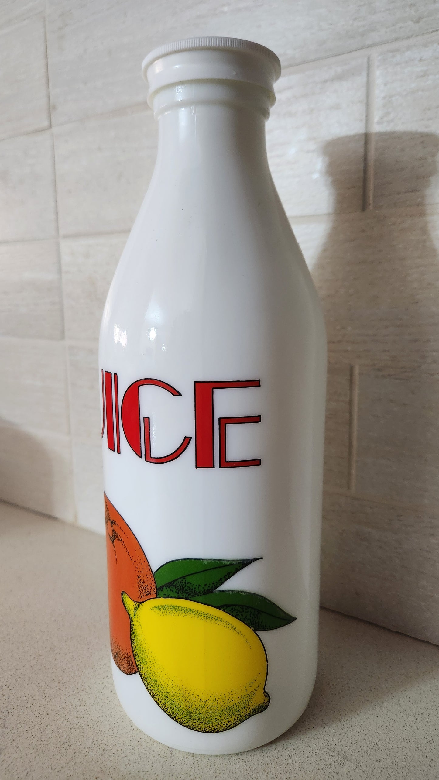 Vintage Egizia Italy Milk Glass Juice Carafe