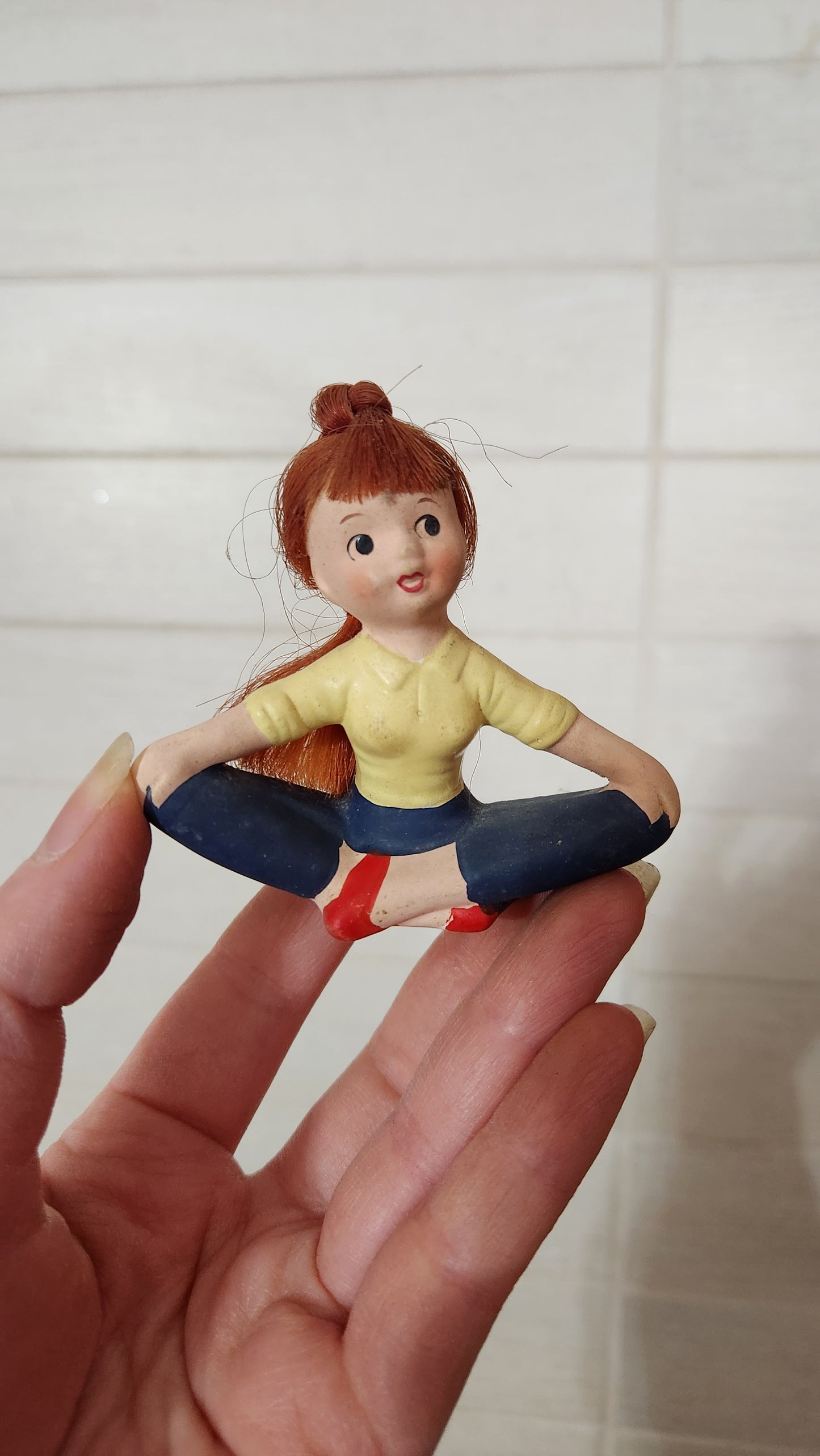 Mid-Century Japan Ceramic Girls Figurines