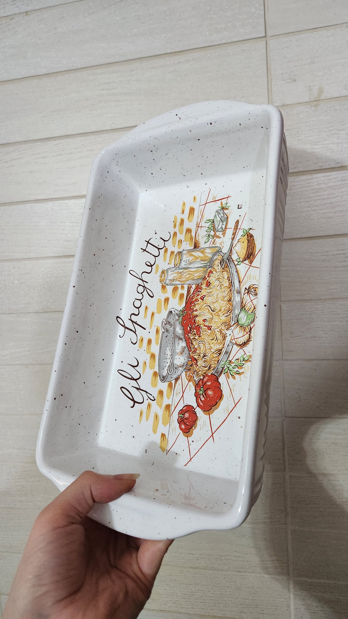 Italian Terracotta Lasagna & Spaghetti Baking Dishes