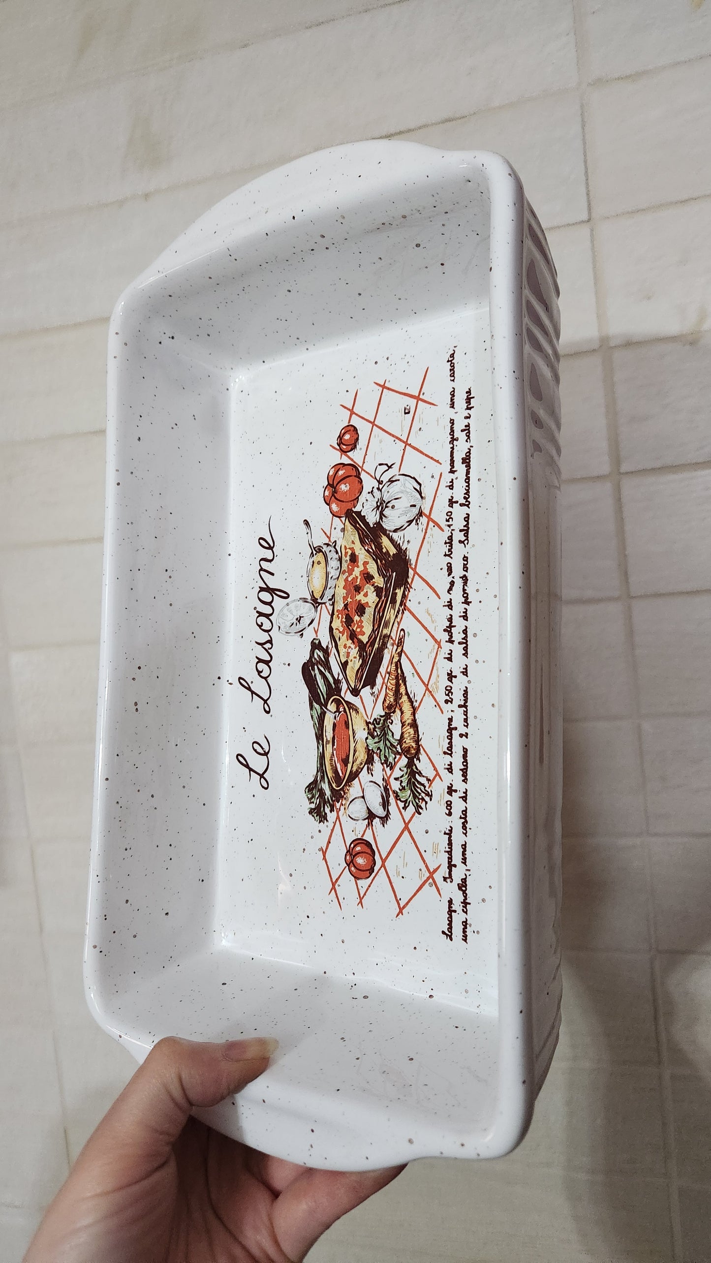 Italian Terracotta Lasagna & Spaghetti Baking Dishes