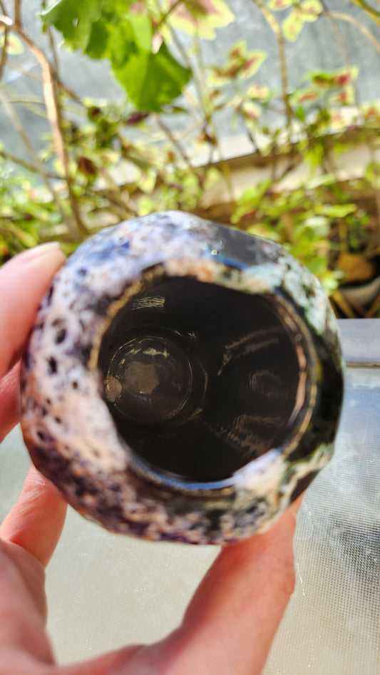 Israeli "fat lava" ceramic vase