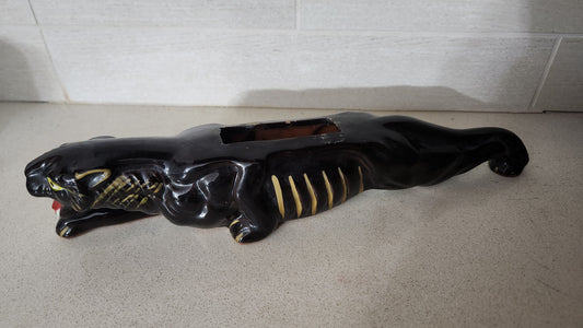 Japan 50s Mid-Century Modern Ceramic Black Panther Planter