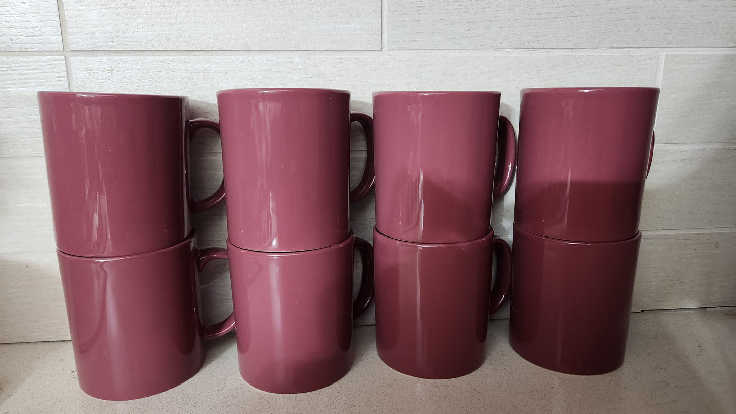 Set of 8 Vintage Kilncraft STL England Mugs