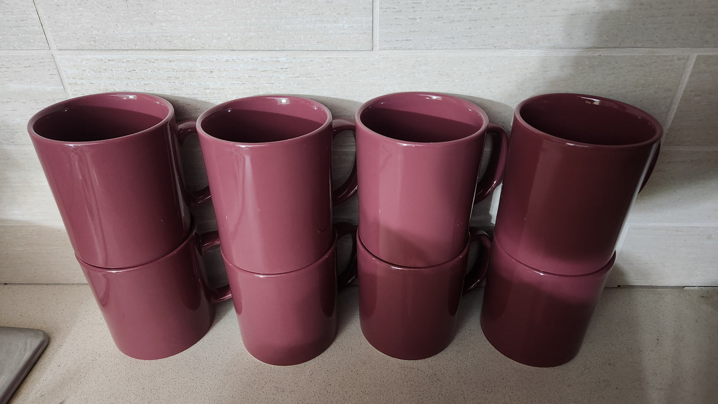 Set of 8 Vintage Kilncraft STL England Mugs