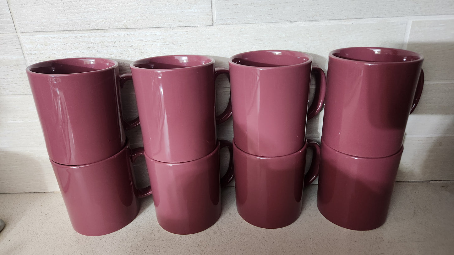 Set of 8 Vintage Kilncraft STL England Mugs