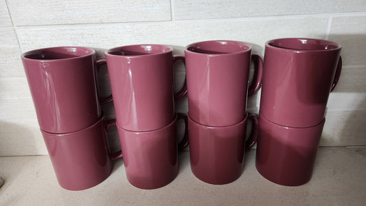 Set of 8 Vintage Kilncraft STL England Mugs