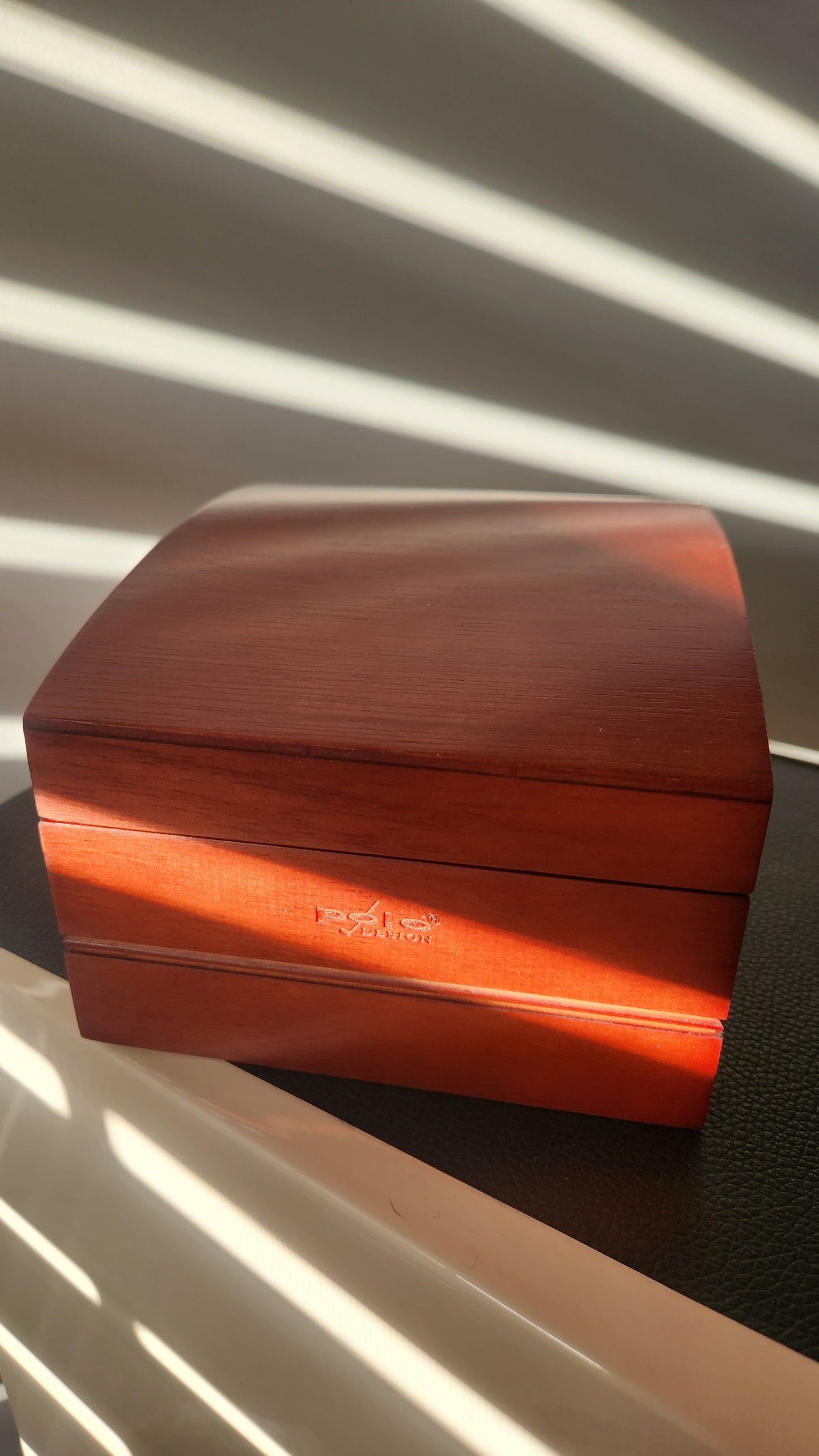 Polo Design Wooden Jewelry & Valet Box with Mirror