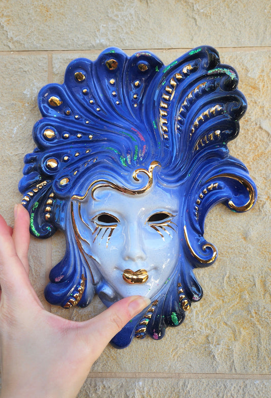 Jitrois Italy Ceramic Mask - Ornate Venetian Lady