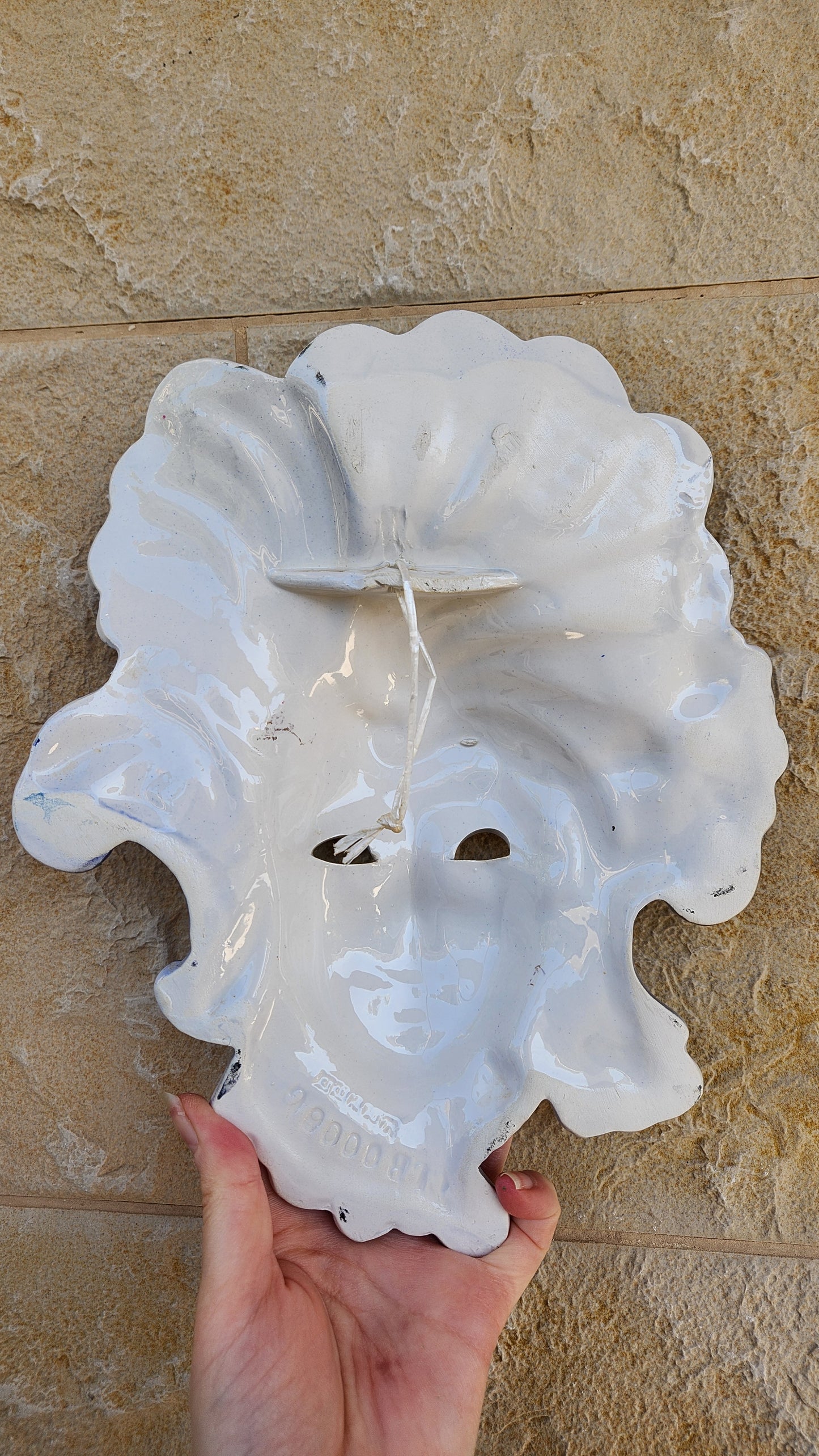 Jitrois Italy Ceramic Mask - Ornate Venetian Lady