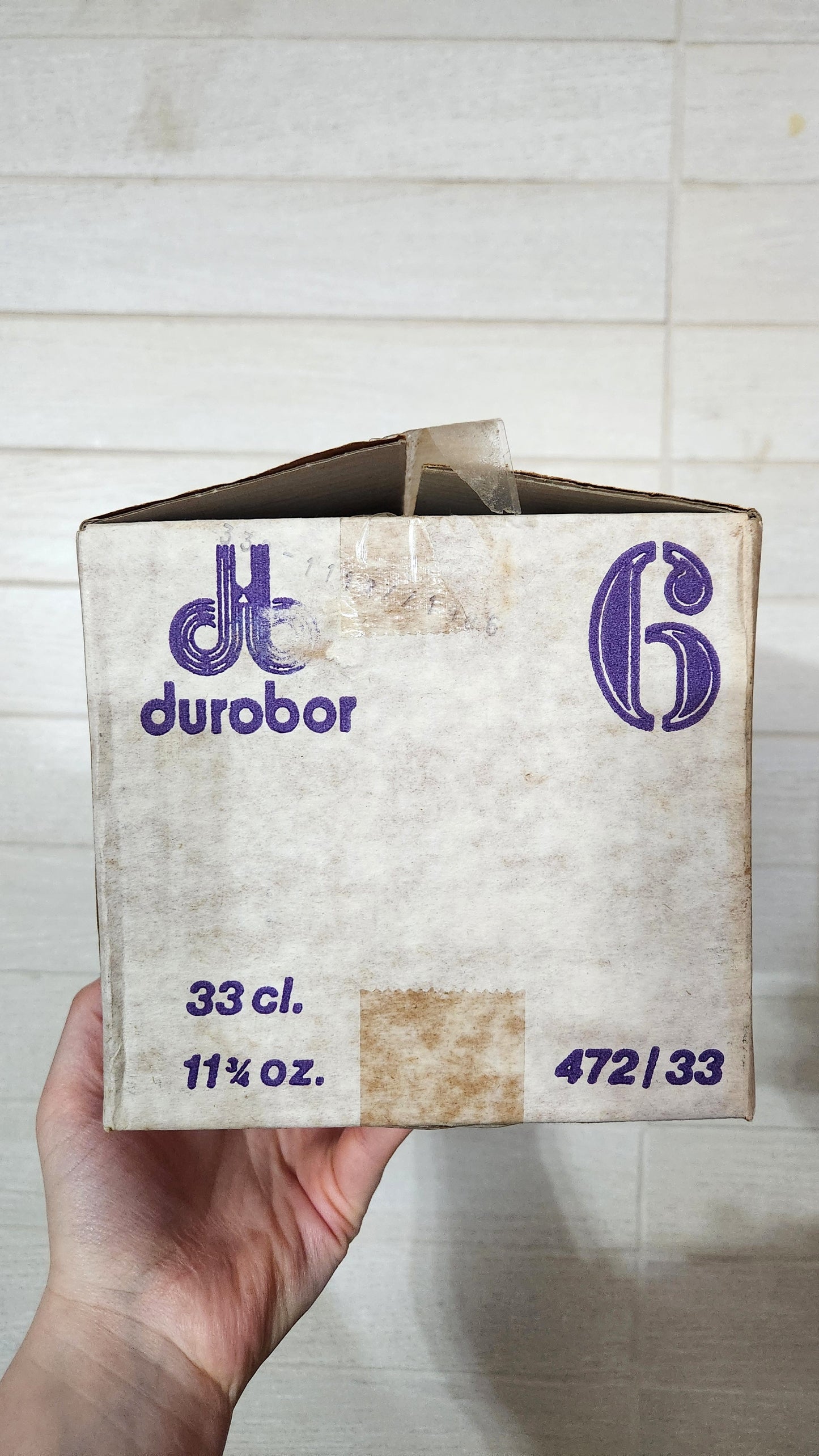 6 Durobor Belgium Galia Beer/Cocktail Glasses