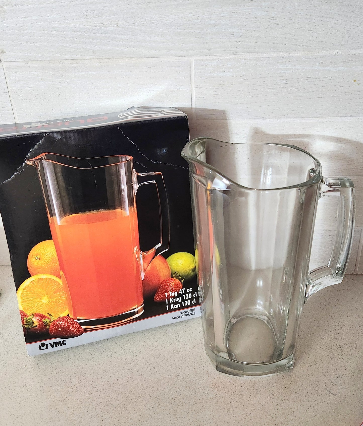 French VMC Quatra Glass Pitcher - 1.3L