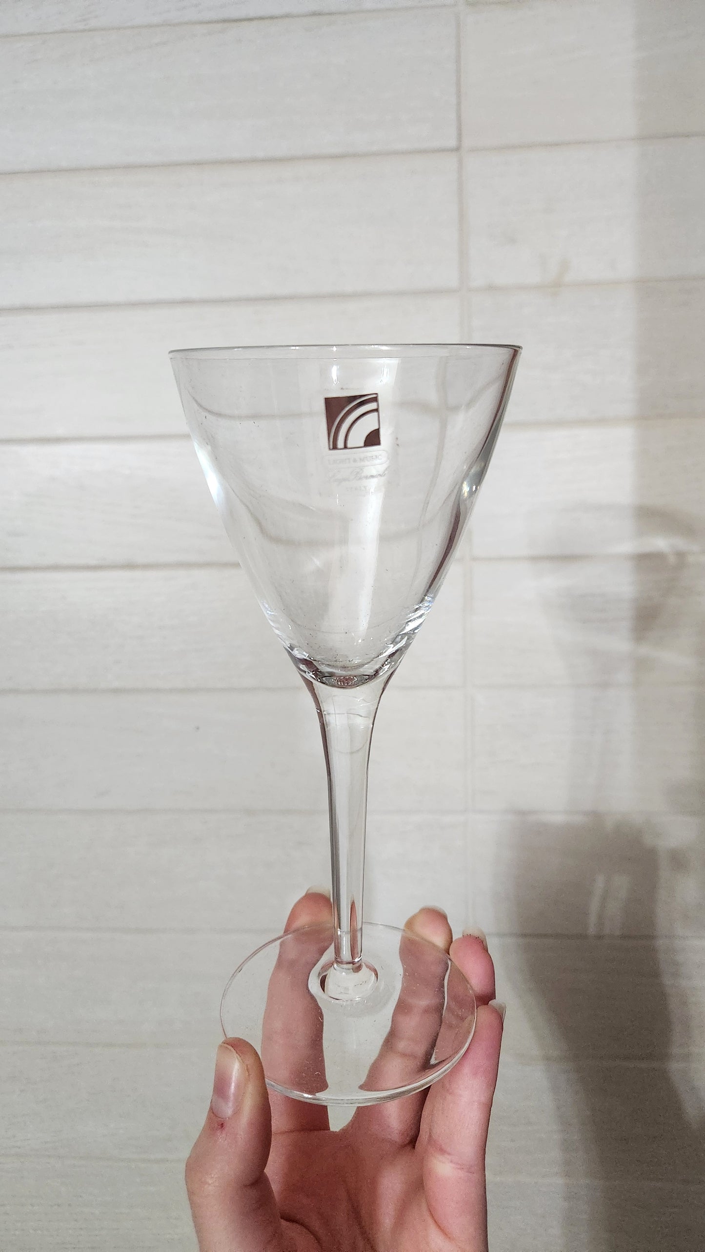 6 Luigi Bormioli "Cellini" Crystal Wine Glasses
