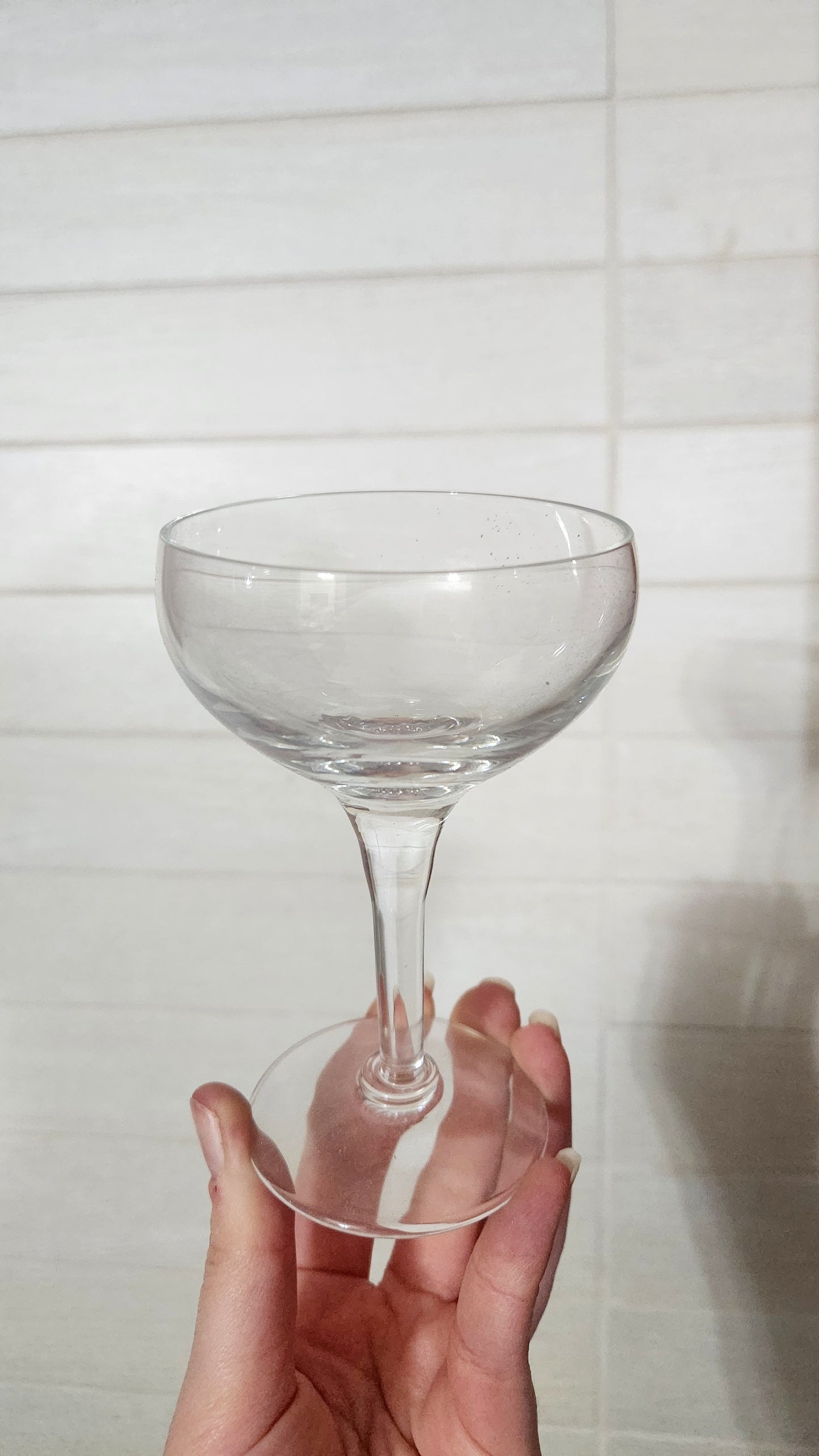 5 Luigi Bormioli Michelangelo Blown Crystal Champagne Coupes
