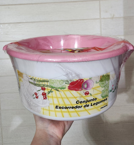 Molding Plastic Vegetable Strainer and Colander Set