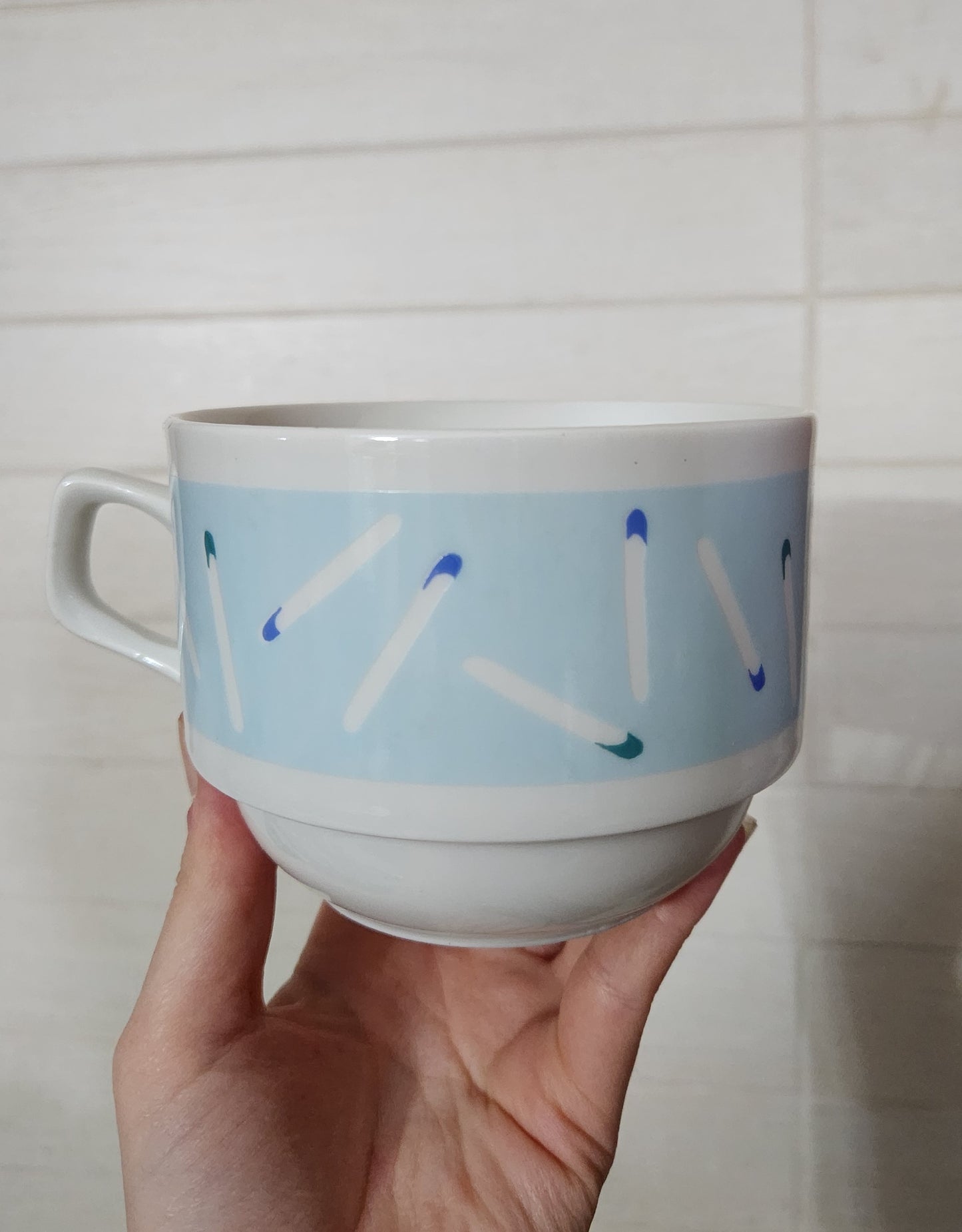 6 Bareuther Waldsassen Bavaria Germany Porcelain Mugs