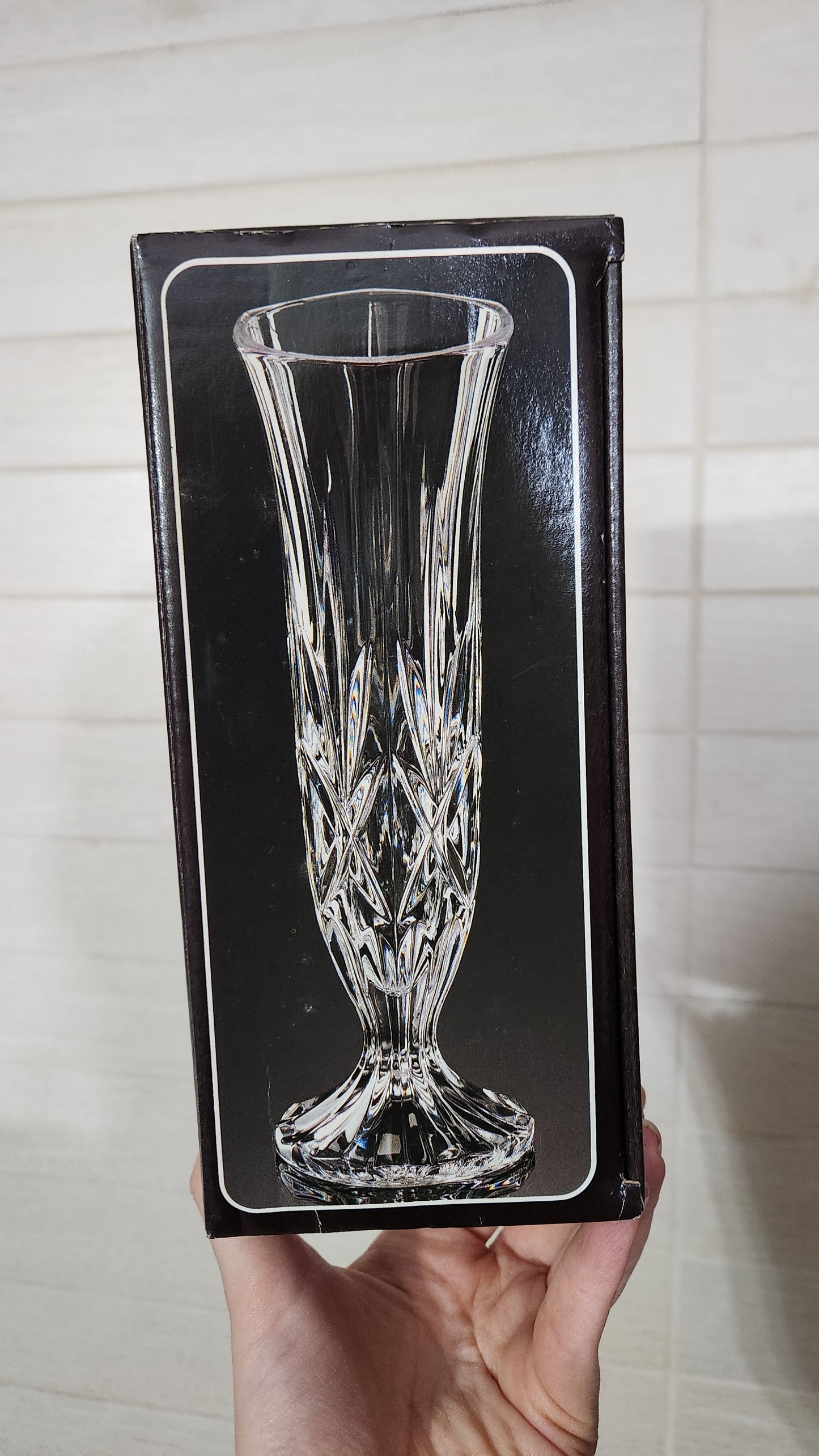 Italy RCR Royal Crystal Rock 24% Lead Crystal Bud Vase