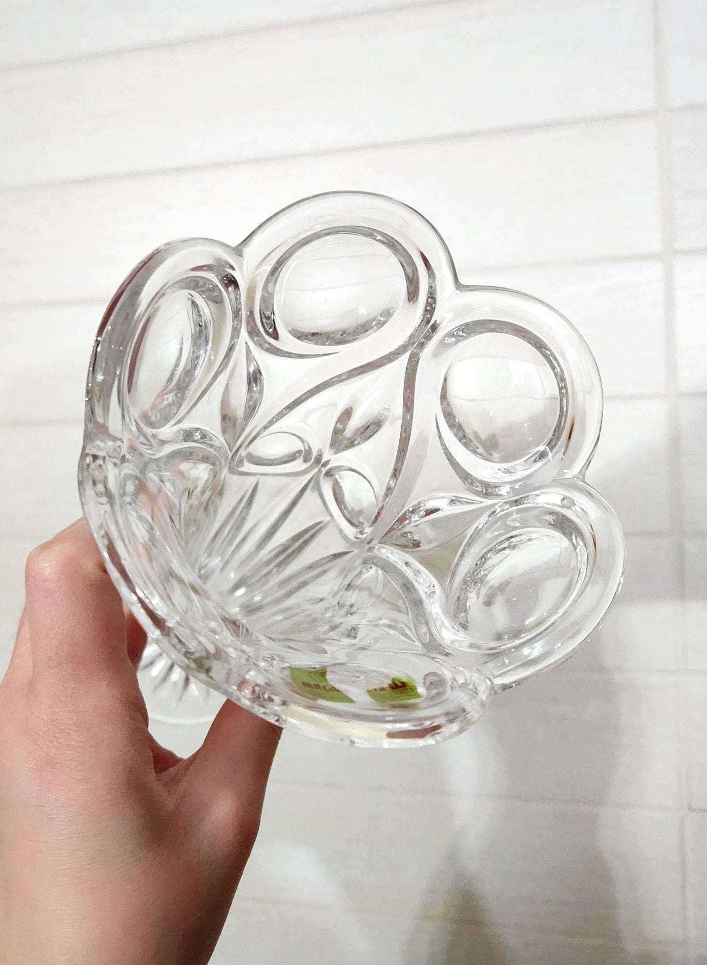 France Cristal d'Arques Royale Lead Crystal Vase, 22cm
