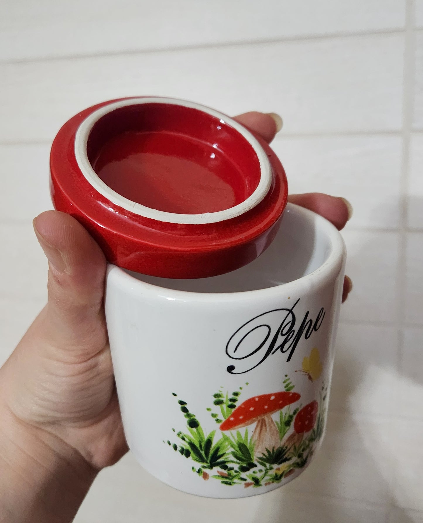 Italian Ceramic Kitchen Canister Set - 5 Piece