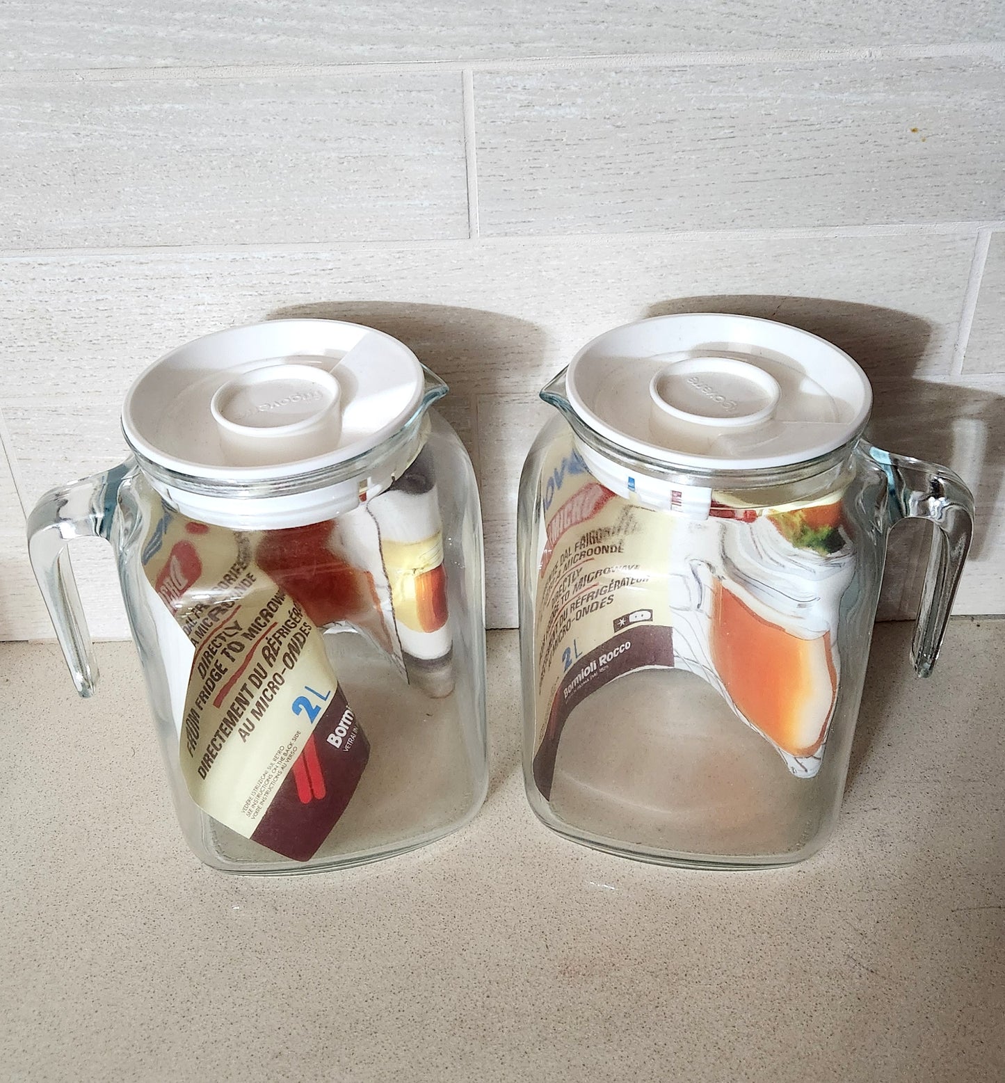 Bormioli Rocco Frigoverre Micro Glass Jug with Lid, 2 Liters