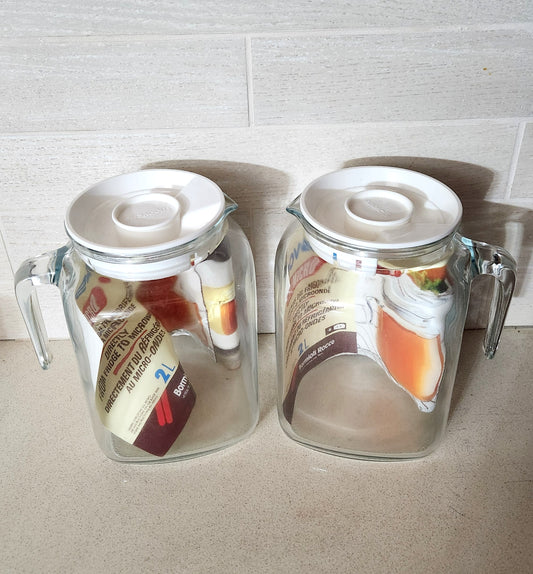 Bormioli Rocco Frigoverre Micro Glass Jug with Lid, 2 Liters