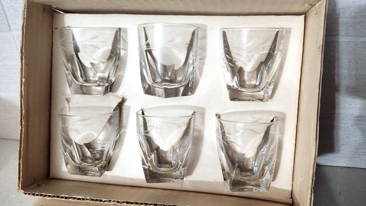 Set of 6 Artis Hand-Cut Crystal Shot Glasses