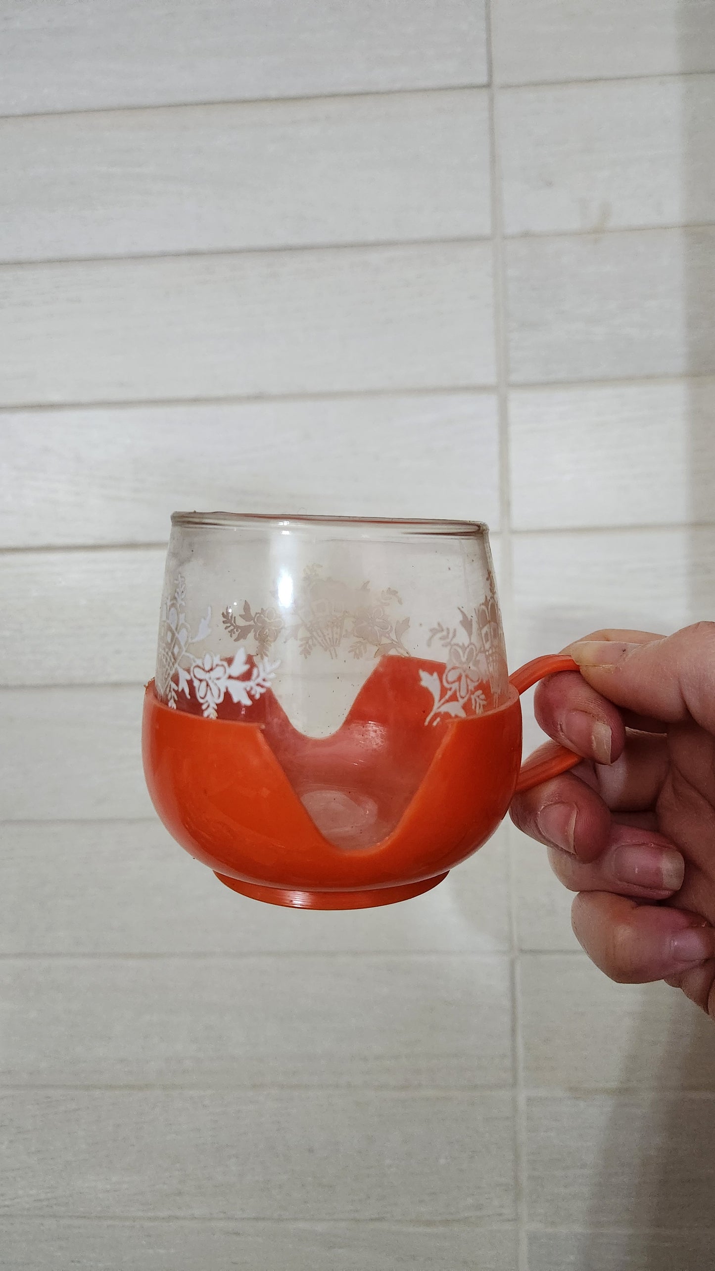 70s Multi-Purpose Beverage Glasses with Removable Plastic Holders