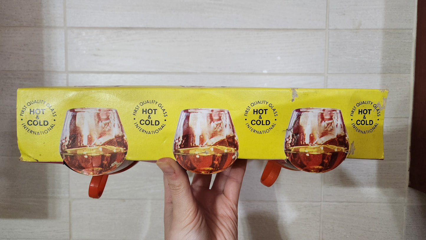 70s Multi-Purpose Beverage Glasses with Removable Plastic Holders