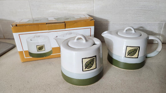 Ceramic Sugar and Milk Dispenser Set