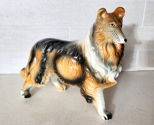 Japanese Porcelain Rough Collie/Lassie Figurine