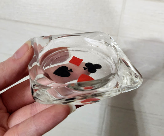 4 Glass Card Coaster/Ashtray